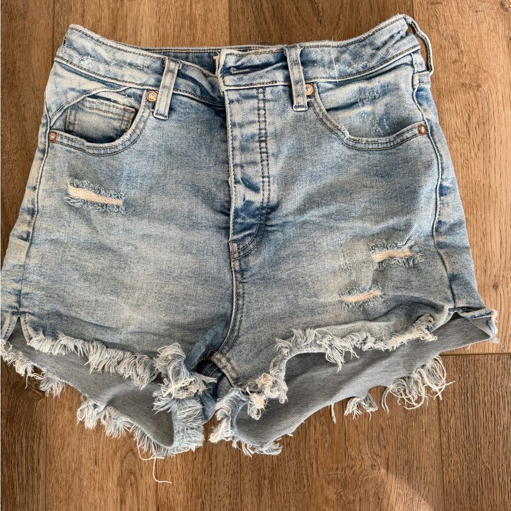 Free People | Distressed Denim Women Shorts
